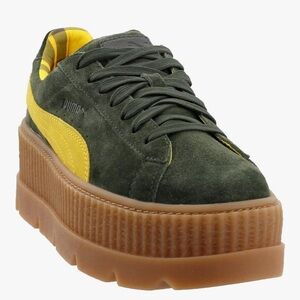 PUMA x Fenty cleated suede creeper platform sneakers